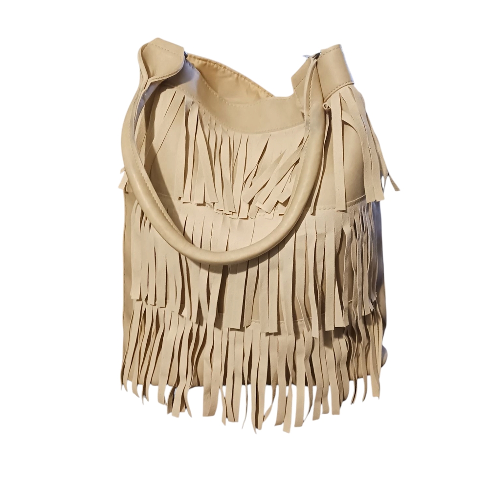 Fringe Tan Bag